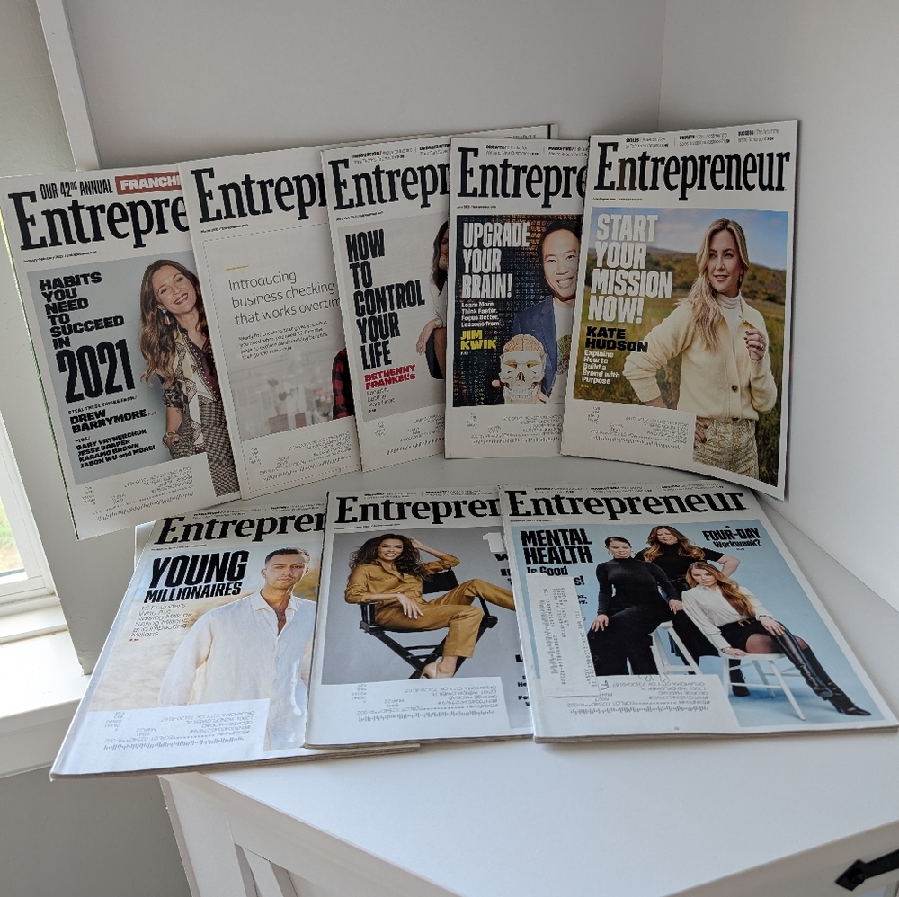 Entrepreneur Magazine January - December Collection 2021 Business Enthusiasts